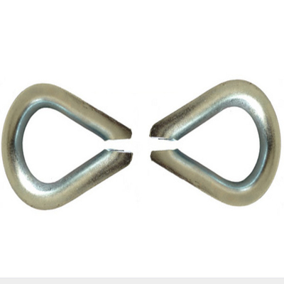 DIN6899 il tipo ditale del filo di acciaio di B sul cavo metallico ha galvanizzato il acciaio al carbonio M40