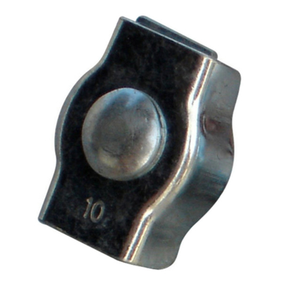 Clip di cavo metallico semplice 0,005 - 0,073 del cavo di Kg/Pc collarino per cavi il acciaio al carbonio galvanizzato