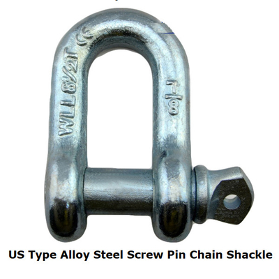 Acciaio legato galvanizzato a 1/4 pollici della vite Pin Chain Shackles ISO9001