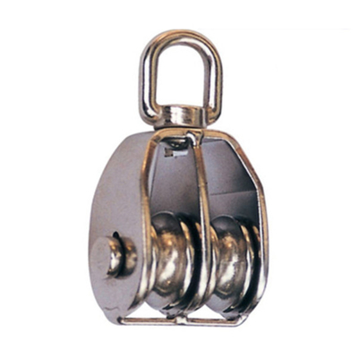 le ruote d'attrezzatura del doppio dell'hardware della corda lucidate 50mm girano paranco differenziale dell'occhio