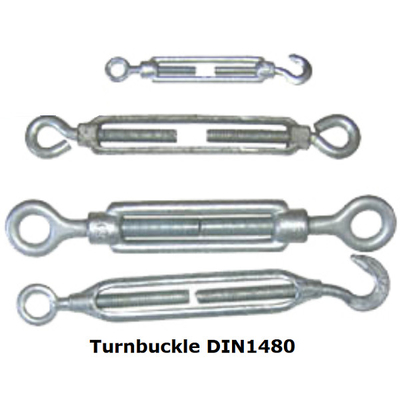 Arridatoio galvanizzato 16mm DIN1480 M5 - M56 del cavo metallico di colore di auto